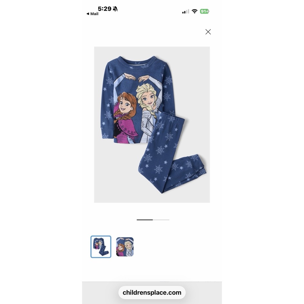 Girls Frozen™ Elsa Snug Fit Cotton Pajamas